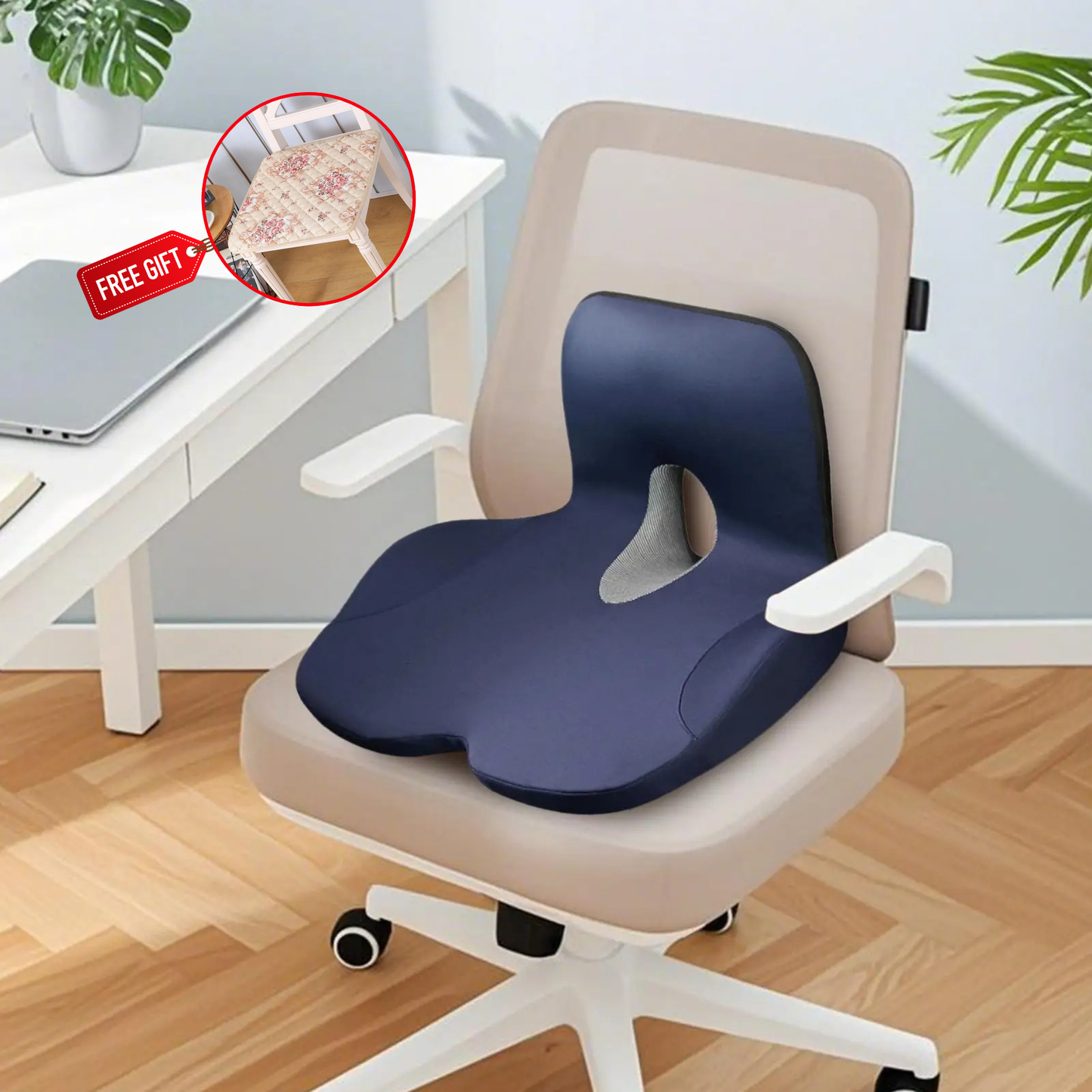 L-Shaped Memory Foam Car Seat